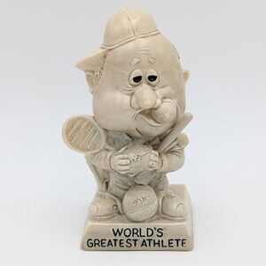 Vintage 1971 Russ Wallace Berrie Worlds Greatest Athlete Figurine Sports Trophy